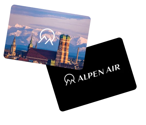 Gutschein für einen Rundflug über die Alpen und München