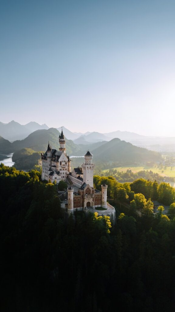 Best Places to Visit in Bavaria Neuschwanstein Castle with Alpine scenery