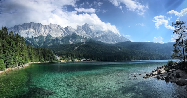 Best Places to Visit in Bavaria Eibsee with Zugspitze and Alpine panorama