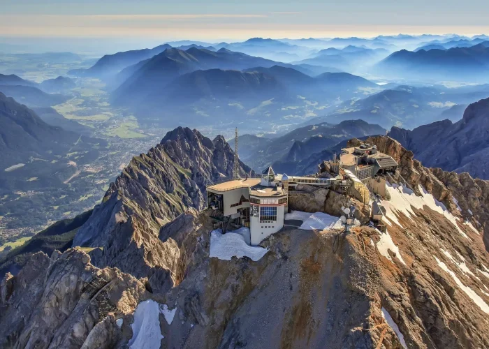 Company anniversary at the Zugspitze in southern Germany