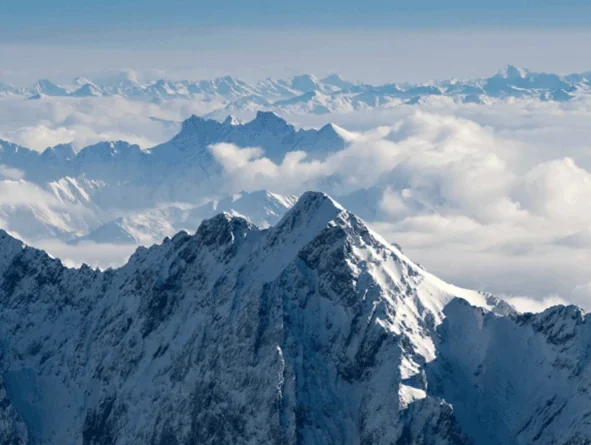 Winter Schnee Berge Panorama Aussicht